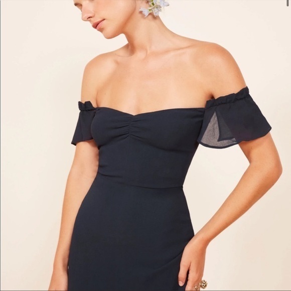 Reformation Dresses & Skirts - Reformation Butterfly Dress Navy New